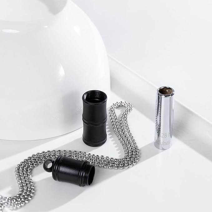 528 Hz Meditation Necklace Breathing Frequency Sound Healing Device by Adjusting The Breathing for Anxiety & Stress Relief Mindfulness (Black)