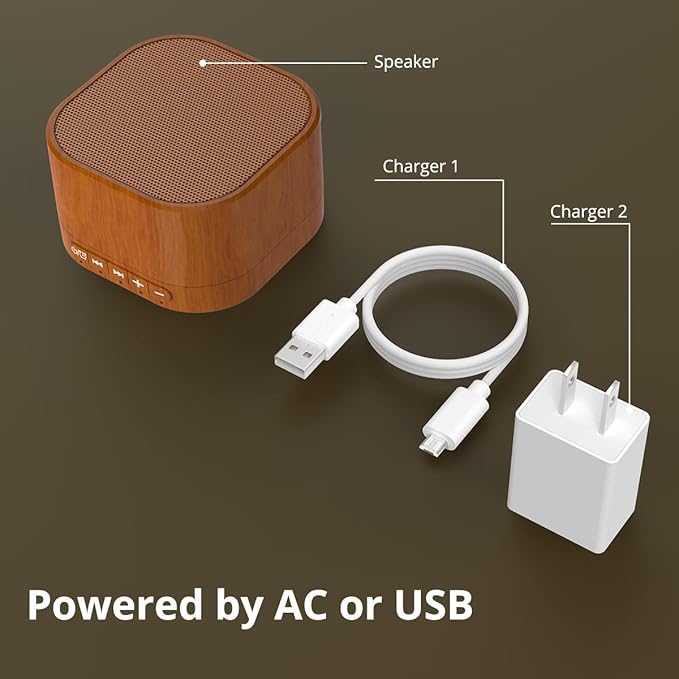 Magicteam Sound Machines White Noise Machine with 20 Non Looping Natural Soothing Sounds and Memory Function 32 Levels of Volume Powered by AC or USB and Sleep Sound Timer Therapy for Baby Kids Adults