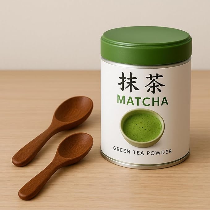 JapanBargain 1906, Wooden Matcha Scoop 4 Inch Cherry Wood Spoon for Green Tea Salt Sugar Spice Japan Style Single Piece