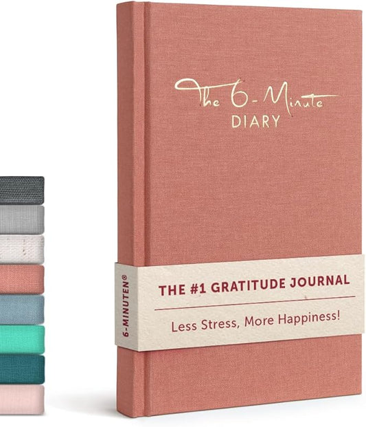 6-Minute Diary – 3-Million-User Gratitude Journal for Women & Men with Prompts – Guided Self Care Book Based on Positive Psychology – Daily Manifestation