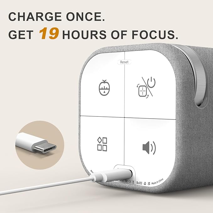 REACHER Fast Custom Pomodoro Timer Cube | Productivity Timer | Small Visual Cube | Silent, Vibrate Reminder | Adjustable Sound Alert | Magnetic, Visual Countdown | for ADHD, Study, Kitchen, Classroom