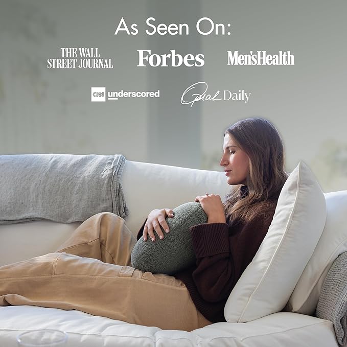 Quiet Mind Weighted Pillow for Adults 9 Lbs - Get Better Sleep - Sustainably Made and Chemical Free - Machine Washable (Medium, Agave Green)