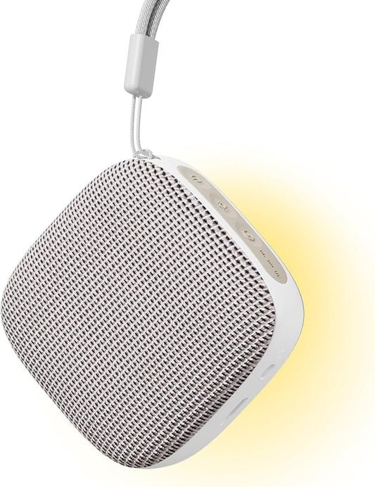 Portable Sound Machine for Travel, White Noise Sound Machine for Sleeping, 52-Hour Lasting Mini Noise Machine with 21 Quality Non-looping Sounds, Headphone Jack, Memory, Timer for Adults,Hotel (Khaki)