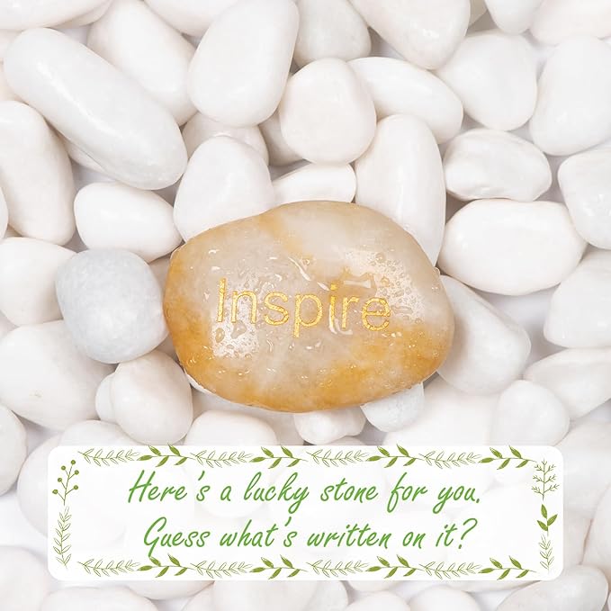 11lbs White Natural River Rocks, Polished Pebbles for Plants Garden, 1-2 inch Decorative White Stones, Ideal for Fish Tank, Vases, Crafting, Home Decor and Garden Landscaping Rocks,White