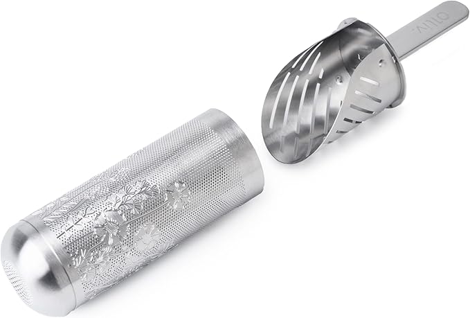 Tea Diffusers for Loose Tea Pipe Tea Infuser Stick For Loose Leaf Tea Spoon for Loose Tea Stainless Steel Tea Infuser Tea Diffuser Long-Handle Tea Filter Tea Strainer Tea Steeper(Silver)