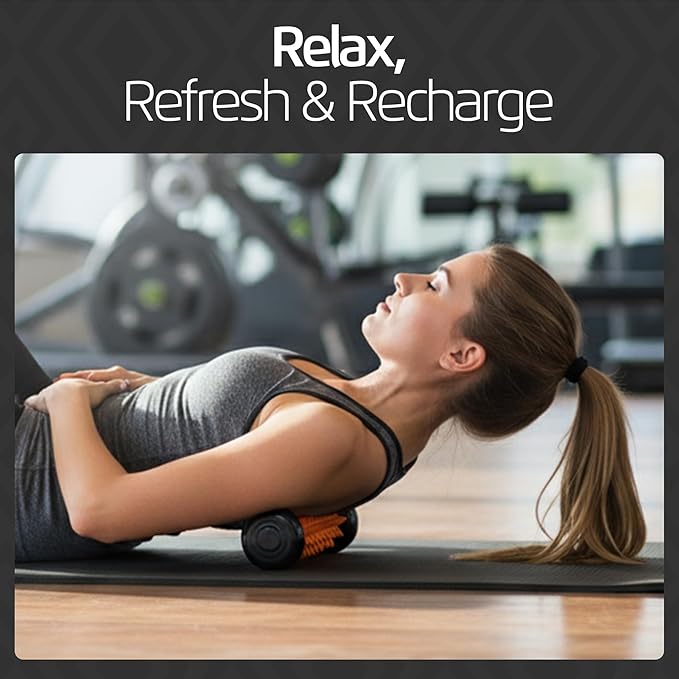 Logest Foot Massage Roller - for Trigger Point Therapy, Injury Rehabilitation & Deep Tissue Massage - Prevent Stiffness & Improve Strength - Silicon with Nodules (Blue - Green 2 Pack)