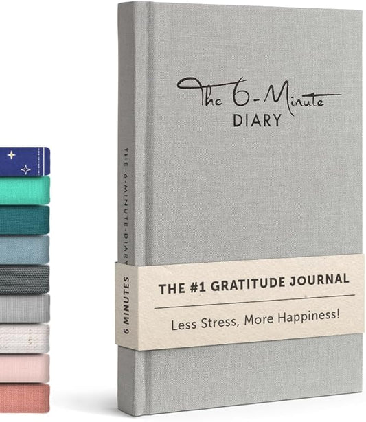 6-Minute Diary – 3-Million-User Gratitude Journal for Women & Men with Prompts – Guided Self Care Book Based on Positive Psychology – Daily Manifestation