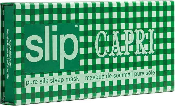 slip Pure Silk Sleep Mask - 100% Pure 22 Momme Mulberry Silk Eye Mask - Comfortable Sleeping Mask with Elastic Band, Capri, Amazon Exclusive