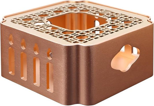 Unique-Design Tea Warmer, Detachable Teapot Warmer Base, Small Heater for Tea, Coffee, Milk, and Wax Melts, Includes Tealight Holder