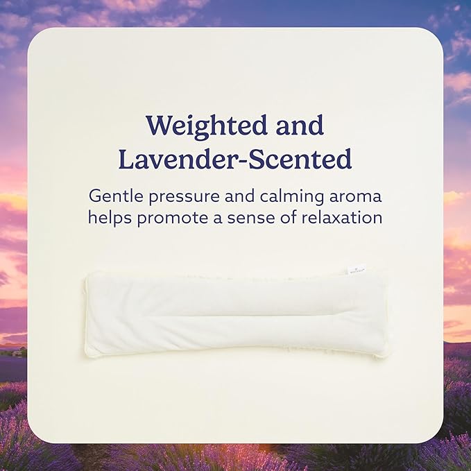 warmies Microwavable Neck & Shoulder Wrap - Heating & Cooling Plush Pad for Calming Relaxation - Weighted & Heated Neck Warmer with Scented Lavender - Microwave Heat Pad for Aches & Pain - Cream