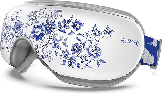 RENPHO Eyeris 1 Eye Massager with Heat, Birthday Gifts for Mom Dad Women Men Her Him, Sleep Mask with Heat Bluetooth Music, Relax Eye