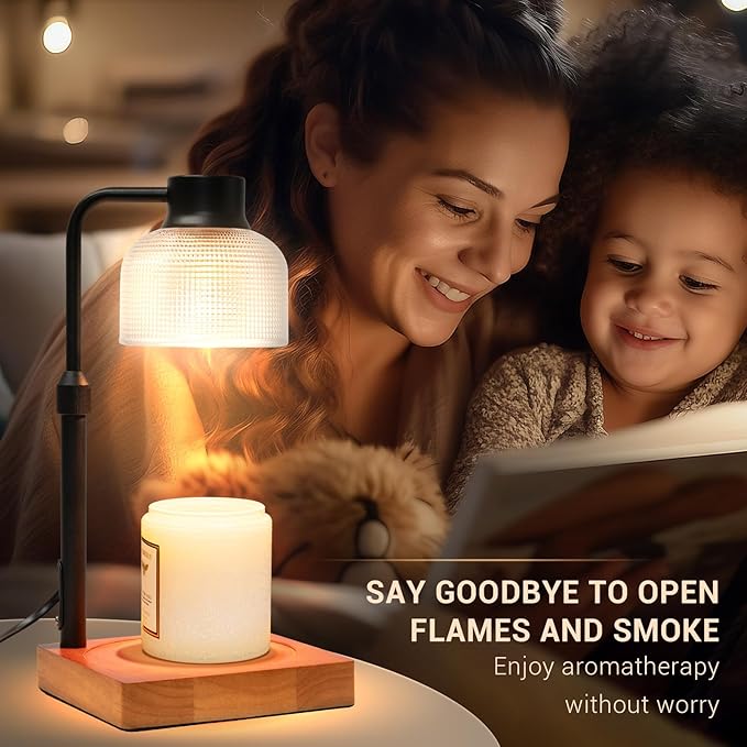 KLL Candle Warmer Lamp with Timer: Christmas Gifts for Women, Birthday Gifts for Women Mom - Vintage Home Decor - House Warming Gifts New Home - Wax Melt Warmer for Jar Candles