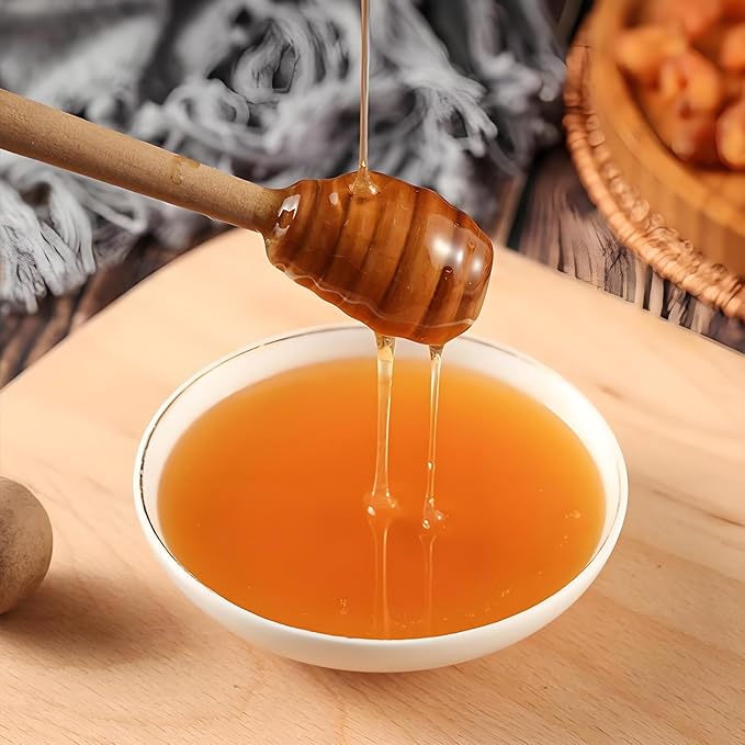 Wooden Honey Dipper Stirrer,6inch Honey Stirrer Stick for Honey, Wedding Party,15 PCS