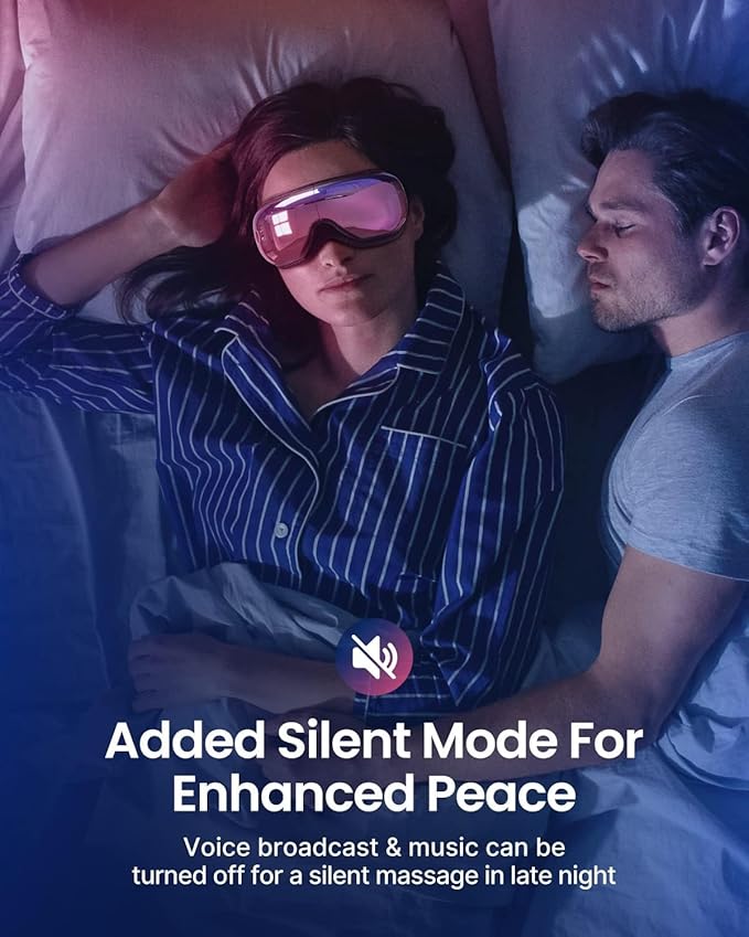 RENPHO Eyeris 1 Eye Massager with Heat, Birthday Gifts Eye Mask for Mom Dad Women Men Her Him, Smart Sleep Mask for Relax, Reduce Strain