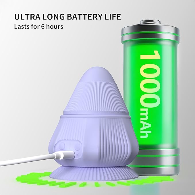 PROIRON Massage Ball with Suction Cup Pinpoint Deep Tissue Muscle Knot & Sore Relief, Vibration & Heating Trigger Point Massage Tool for Back Neck, Self-Massage Tool,4 Massage Heads