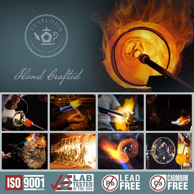 Teabloom Perfect Measure Loose Leaf Tea Spoon – Lead-Free Heatproof Borosilicate Glass Tea Scoop – Tea Purist's Choice