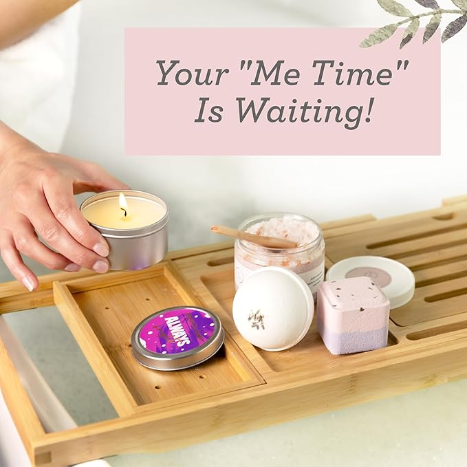 Lizush Luxury Spa Gifts for Women - 15 Piece Lavender Gifts for Her, Gift Baskets for Women, Body Care Set for Mom, Birthday Box, Self Care Spa Kit For Wife - Handmade in the USA