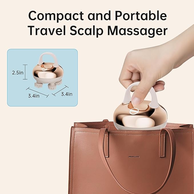 COMFIER Cordless Scalp Massager with 3 kneading Modes, Gifts,Waterproof Head Massage with 8 Claws for Deep Cleansing,Head Scratcher,Body Massager,Cat Massage