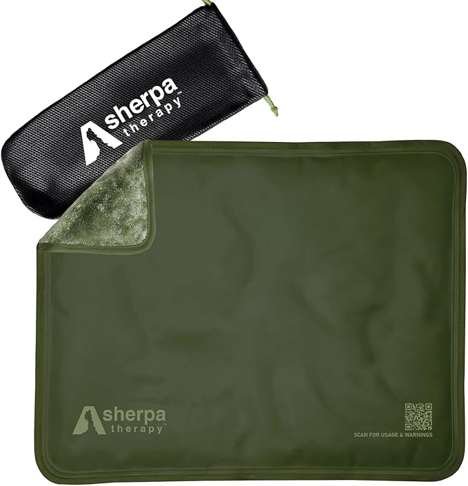 Large Ice Packs for Injuries Reusable - Soft Gel Hot and Cold Packs for Injuries, Hip, Shoulder, Back Pain Relief - 11.5" x 14.5" - Green