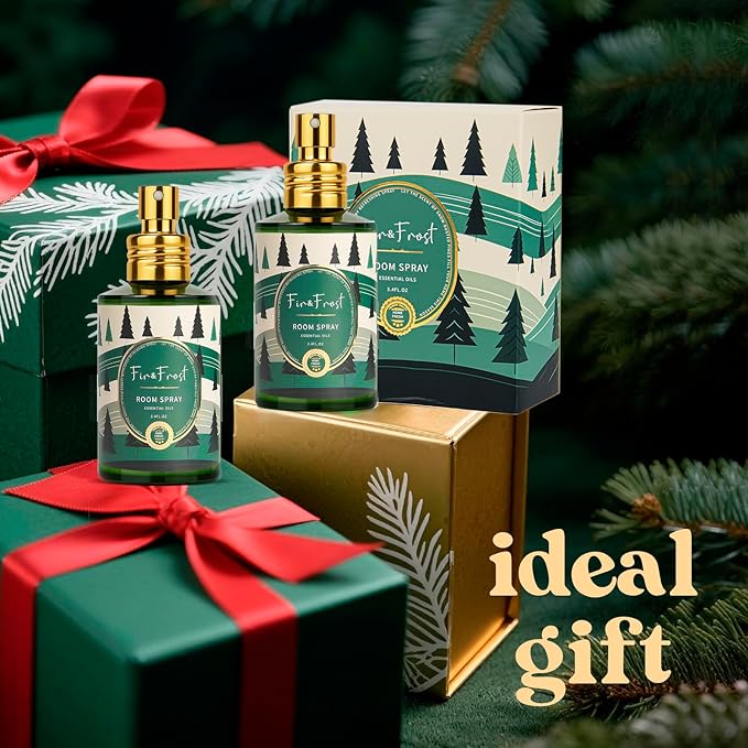 Fir & Forest Room Spray 2 Pack, 3.4oz/100ml Each – Long-Lasting Air Freshener & Odor Eliminator for Home, Bathroom, Bedroom & Office, Concentrated Room Spray