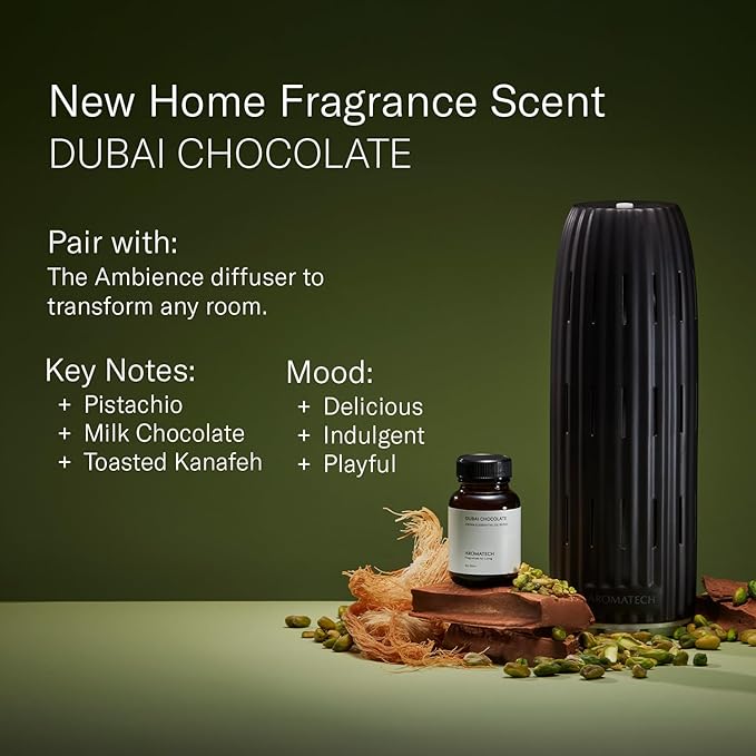 AromaTech Dubai Chocolate Essential Oils for Aroma Oil Scent Diffusers (2 fl oz,60 mL, Dubai Chocolate)