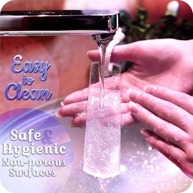 Genuine Czech Glass Foot File - Two-Sided Different Grit Surface, Gentle Callus Remover, Pedicure & Spa Rough Skin Scrubber, Professional Toenail and Heels Care, EU Quality, Large Size