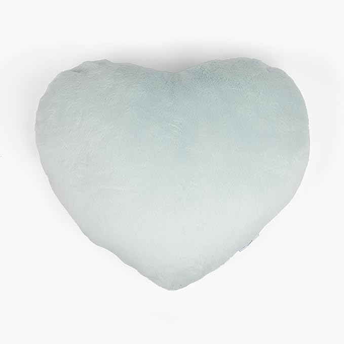 HUGIMALS Heart to Hug Pillow in Mist | 5 lb Cozy Weighted Pillow for Self Care Ultra Soft Sensory Heart Shaped Pillow for Comfort, Relaxation, Sleep - Thoughtful Gift for Adults and Teens