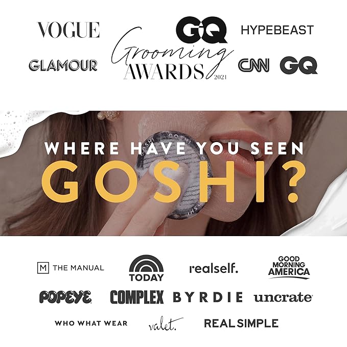 GOSHI Exfoliating Complexion Pads - Reusable, Rapid-Drying, Soft Exfoliating Face Scrubber for All Skin Types - Red - Made in Japan