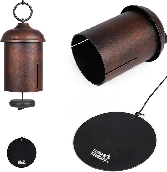 Deep Tone Wind Chimes for Outside - 22" Bronze Serenity Bell, Durable Anodized Aluminum Wind Chimes for Garden, Patio, Porch, Yard, Memorial and Housewarming Gifts, Weather-Resistant Outdoor Decor
