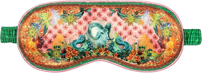 slip Pure Silk Sleep Mask - 100% Pure 22 Momme Mulberry Silk Eye Mask - Comfortable Sleeping Mask with Elastic Band, Zodiac Collection: Capricorn