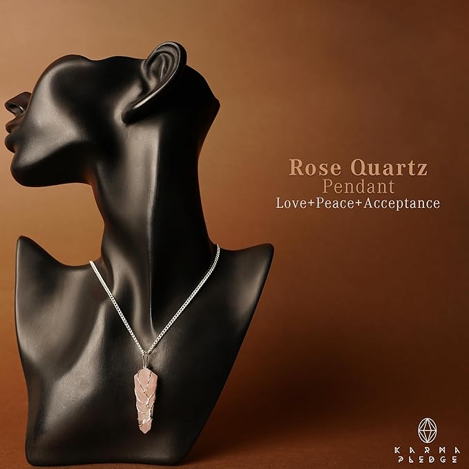 7 Chakra Healing Crystal Tree with Rose Quartz Crystal Necklaces Gifts for Women, Positive Energy, Wealth, Success, Meditation, Home & Office Decor, Spiritual Birthday Gifts for Mom and Loved one,