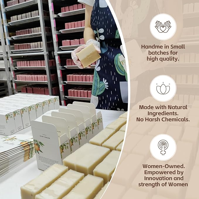 Natural Amor Spa Gift Set for Women – Handmade Lavender Soap, Rose Clay Mask, Candle, Rose Bath Salt & Sleep Mask – Relaxing Self Care Kit, Birthday Gift Box for Her