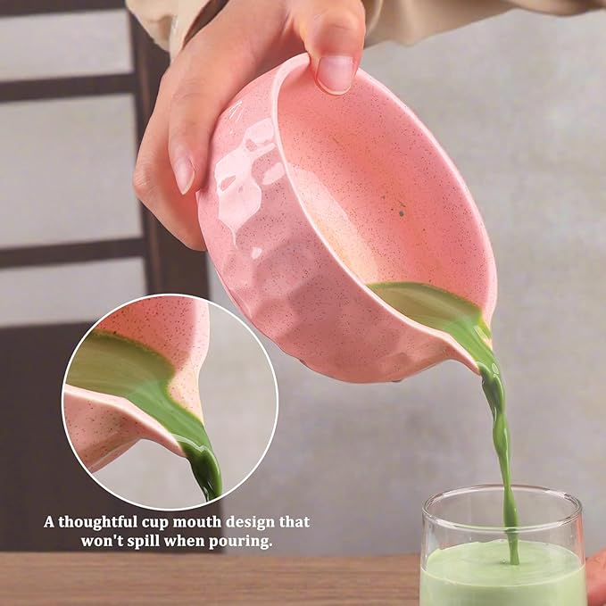 Matcha whisk Sets,Japanese Matcha Set,Matcha Bowl with Spout,Matcha Whisk and Holder,Bamboo Scoop,Sifter - 6 Pcs Tea Set for Matcha Lover,Tea Ceremony,Thanksgiving,Christmas gifts(Blue)