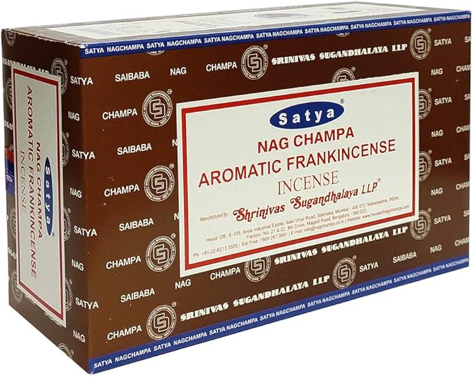 Aromatic Frankinsence Incense Sticks and Incense Stick Holder Bundle Insence Insense Satya