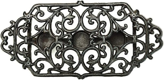 Sungmor Heavy Duty Cast Iron Teapot Dish Warmer Stable Holder for Tealight Stand | Tealight Warmer Decorative Stove for Villa Yard Balcony-Flower Shape