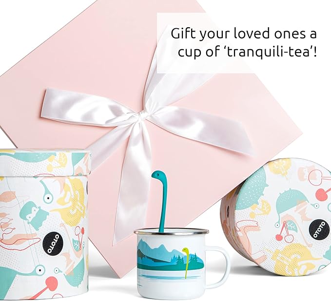 OTOTO Nessie Tea Infuser Set - Cup & Spoon - Loose Leaf Tea Infuser