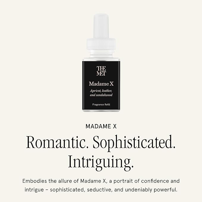 Pura & The Met Home Scent Refill - Smart Home Air Diffuser Fragrance - Up to 120-Hours of Luxury Fragrance - Household Essential - Clean & Safe Diffuser - Single Refill, Madame X