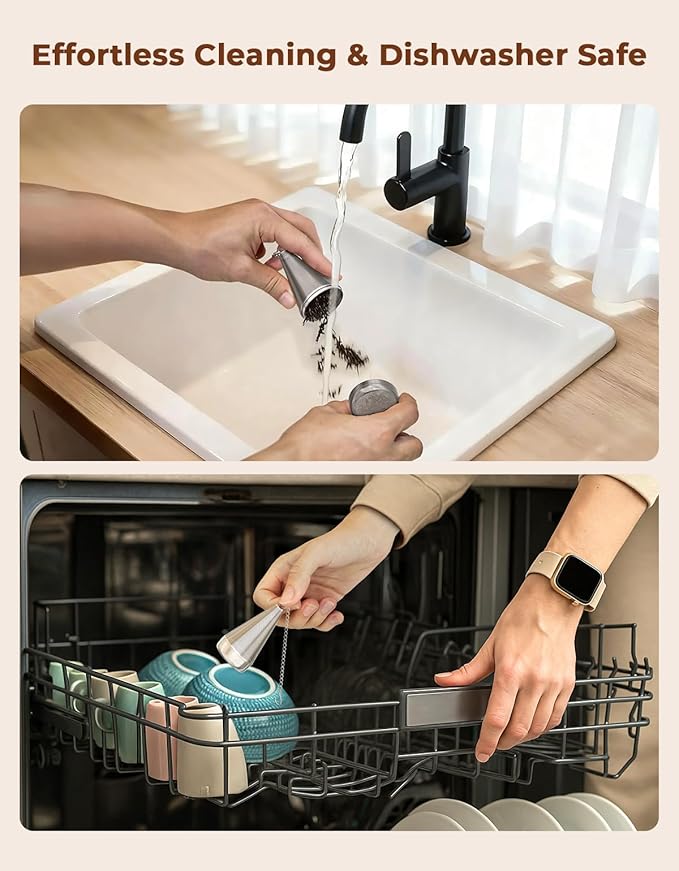 Extra Small Cone Tea Infusers for Loose Leaf Tea, 304 Stainless Steel Tea Strainer Fine Mesh, 1.8” x 3” Loose Leaf Tea Steeper with a Drip Tray