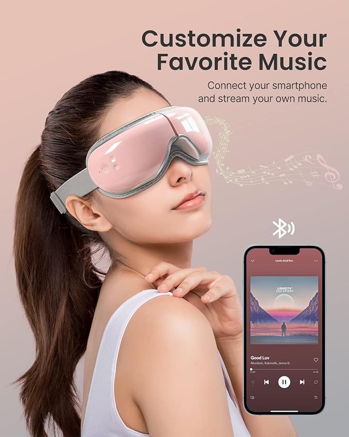 RENPHO Eyeris 1 Eye Massager with Heat, Birthday Gifts Eye Mask for Mom Dad Women Men Her Him, Smart Sleep Mask for Relax, Reduce Strain