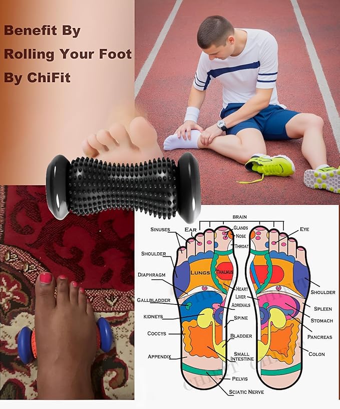 Manual Foot Massager Foot Roller Foot Reflexology Therapy Reach The Spleen and Relax The Nerves