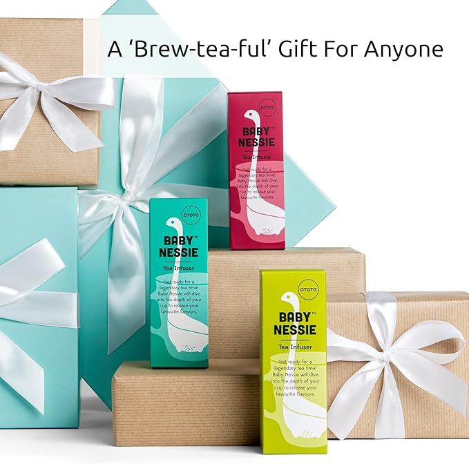 Cute Tea Infuser by OTOTO - Loose Leaf Tea Steeper, Tea Accessories, Tea Diffusers, Tea Infuser for Loose Leaf Tea, Tea Strainers, Cute Gifts, Tea Gift Set, Kitchen Gifts, Cooking Gadgets