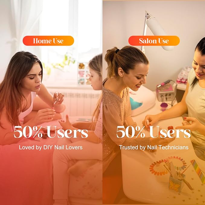 Professional Nail Drill Electric File:COYZU 35000RPM Portable Cordless Nail Drill Machine with Bits, Rechargeable E File for Acrylic & Gel Nails, Manicure & Pedicure Tech Tool for Home Salon, White