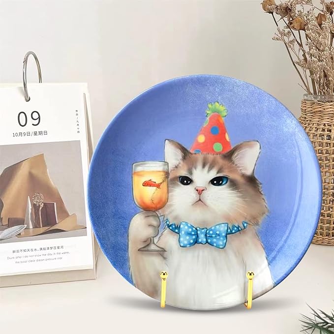 Kruodop 6 Inch Plate Stands for Display, 5 Pack Plate Holder Display Stand, Gold Metal Frame Easel Holder Stand for Pictures,Book, Photo, Decorative Plate