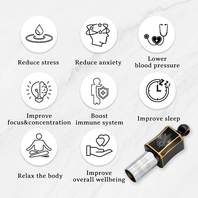 528 hz Meditation Necklace Breathing Necklace Frequency Sound Healing Devices Calm Mindfulness Tool 528 hz Whistle Relaxation,Stress Reduction and Concentration by Adjusting The Breathing