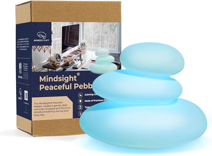 Mindsight 'Breathing Buddha' Guided Visual Meditation Tool for Mindfulness | Slow Your Breathing & Calm Your Mind for Stress & Anxiety Relief | Perfect for Adults & Kids | Relaxing Self Care Gift