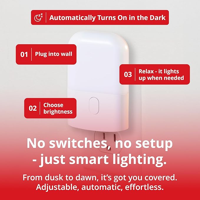 Revive - 670nm Red Night Light (2 Pack) by Gamma - Sleep Therapy - Melatonin Promoting Natural Sleep Aid