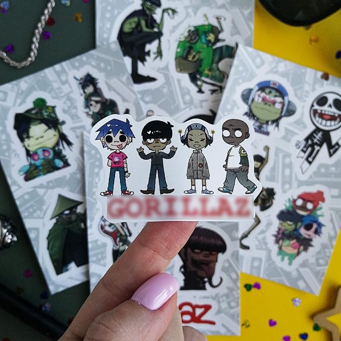 BulbaCraft 36Pcs Rock Band Stickers, Alternative Hip Hop Band Stickers, Guitar Decals, Merchandise, Music Emblems and Decals, Gifts for Women & Men