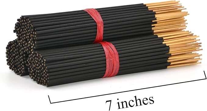 Vanilla Bean Exotic Incense Sticks 7 Inch - Bulk 1 Bundle 85 to 100 Sticks - Natural 7" Long Lasting Aroma That Burns for 30 to 45 Minutes.