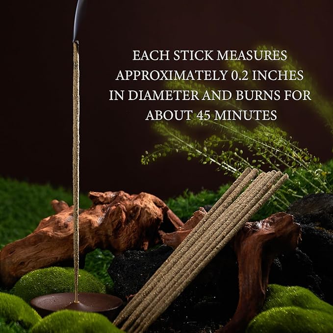 White Sage Incense Sticks – Handmade Natural Incense Sticks for Removing Negative Energy, Air Purification, Meditation, Spiritual Use and Stress Relief Gifts