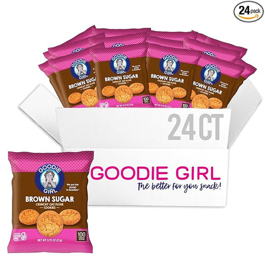 Goodie Girl, Mini Brown Sugar Cookie Snack Packs | Gluten Free, Peanut Free | 100 Calories (24 Pack)